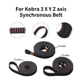 For Kobra 3 Combo Synchronous Belt Kobra 3 X Y Z 6mm/8mm Width Belt High Quality 3D Printer Replacement Parts for Kobra 3